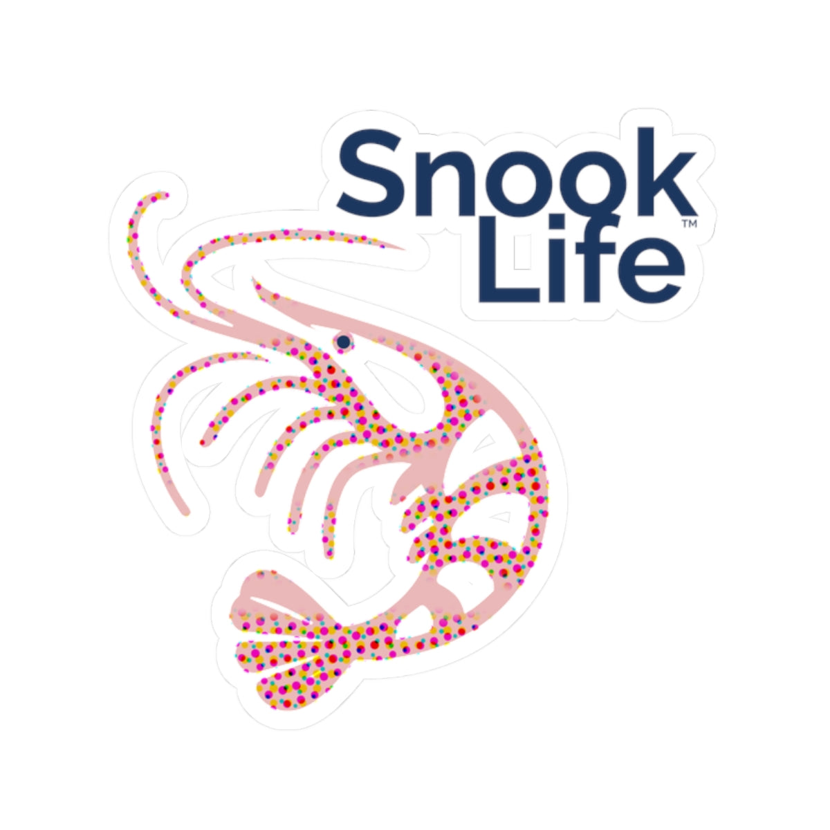 Snook Life Shrimp Sticker — Kiss-Cut Vinyl Decal for Laptops, Boats & Fishing Gear