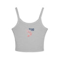 Snook Life® - Women's Spaghetti Strap Tank Top — Minimal Pink Shrimp Graphic