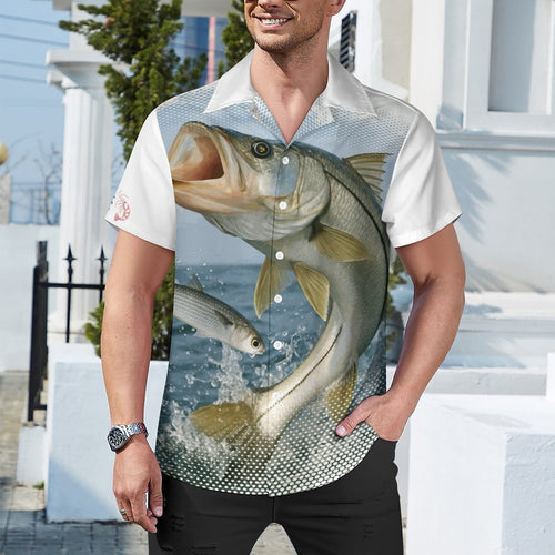 Snook Life - Short Sleeve Cuban Collar Shirt