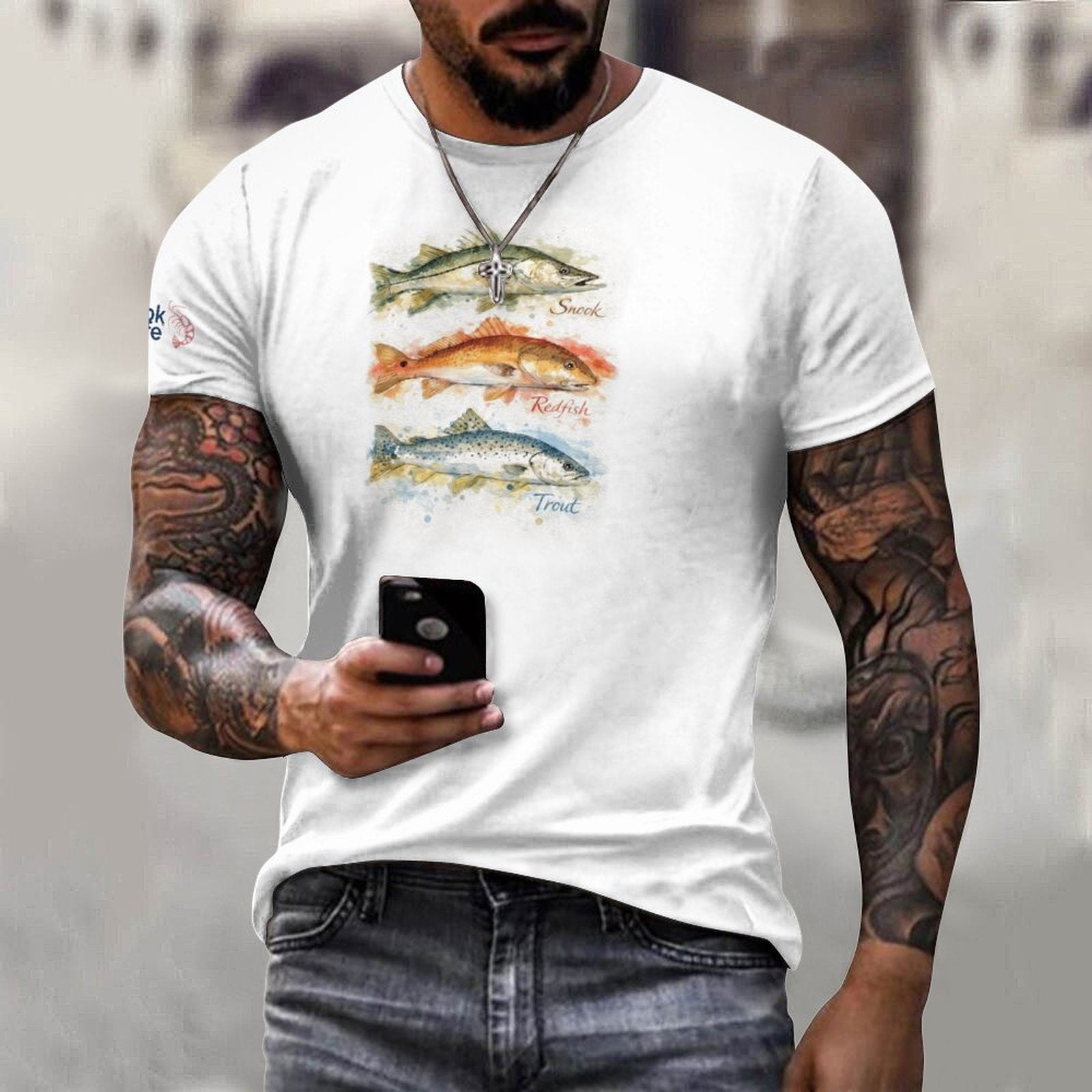 Snook Life - fishing shirt - Cotton Comfort Short-Sleeve
Fish love this shirt !