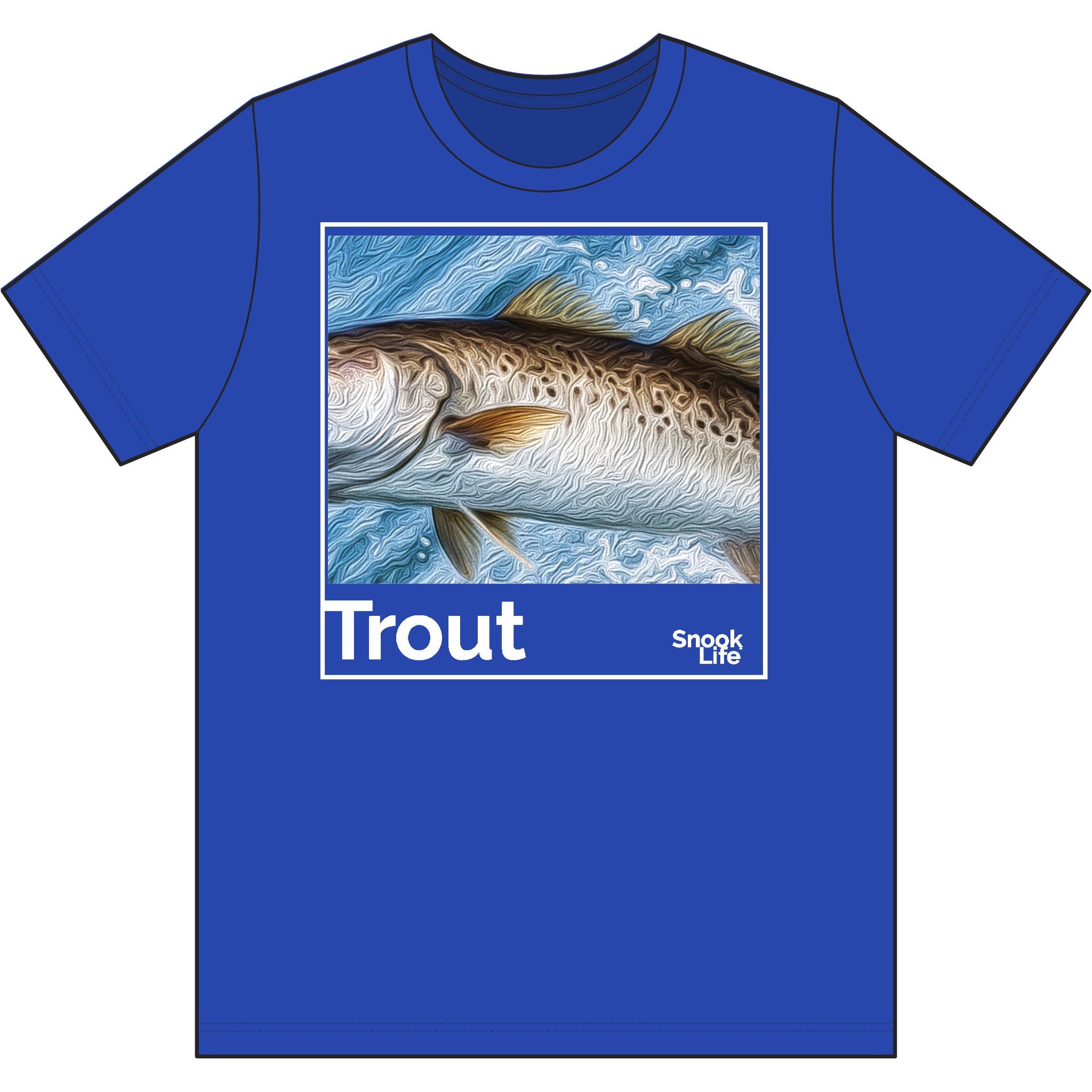 Snook Life ® Trout art T-Shirt