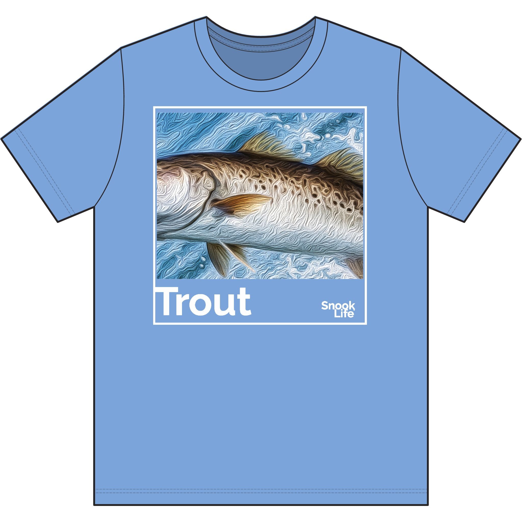 Snook Life ® Trout art T-Shirt