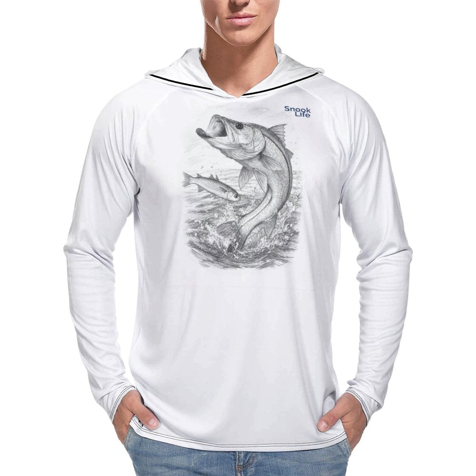 Snook Life ® Men's UPF 40+ Sun Protection Fishing Shirt