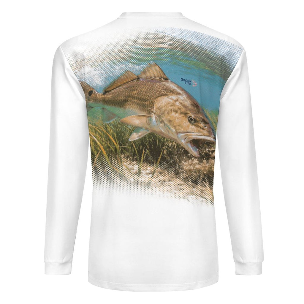 Snook Life® - Redfish - Men's Performance Long Sleeve Tee