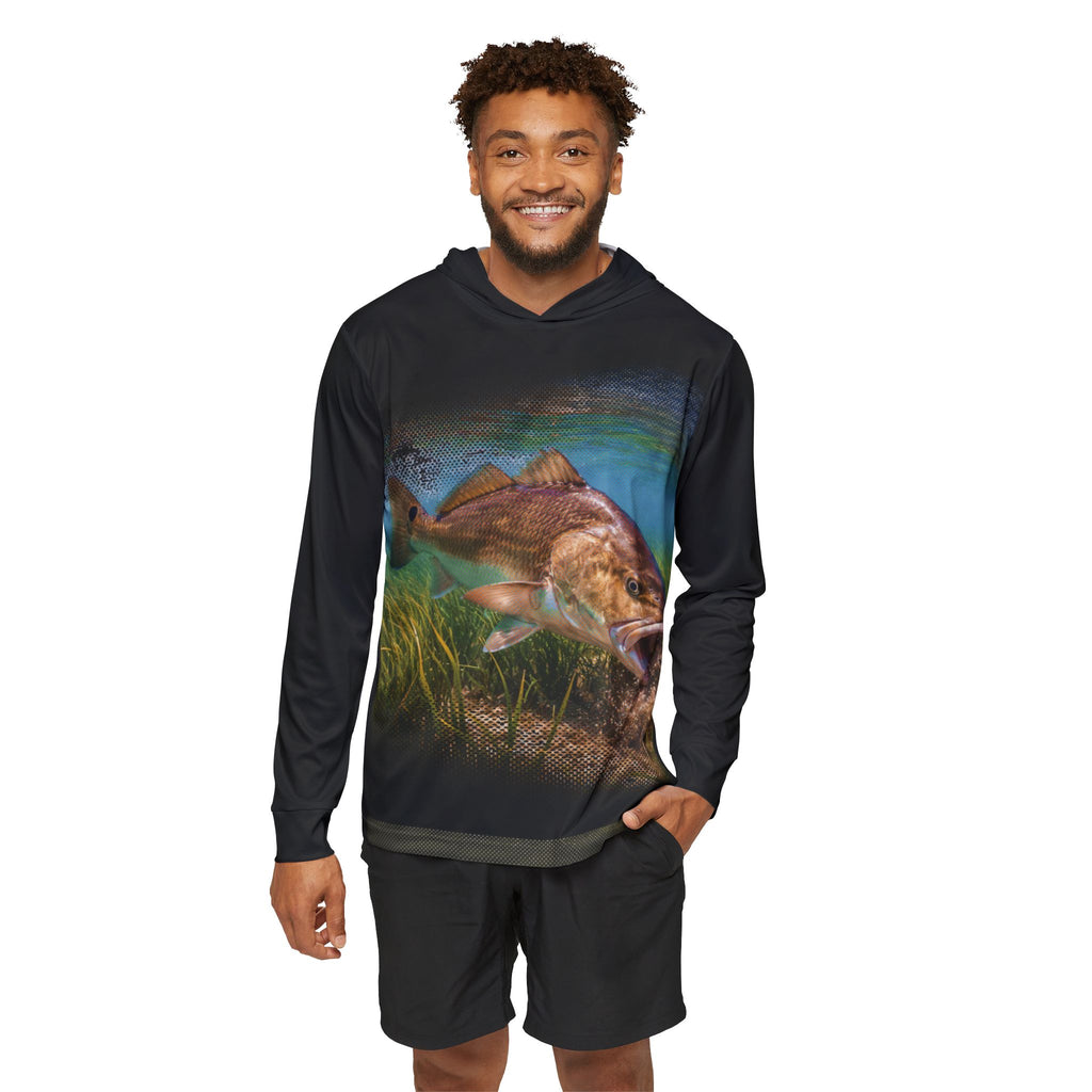 Snook Life® - Redfish F/B Underwater Hoodie | Fishing Scene Sports Warmup