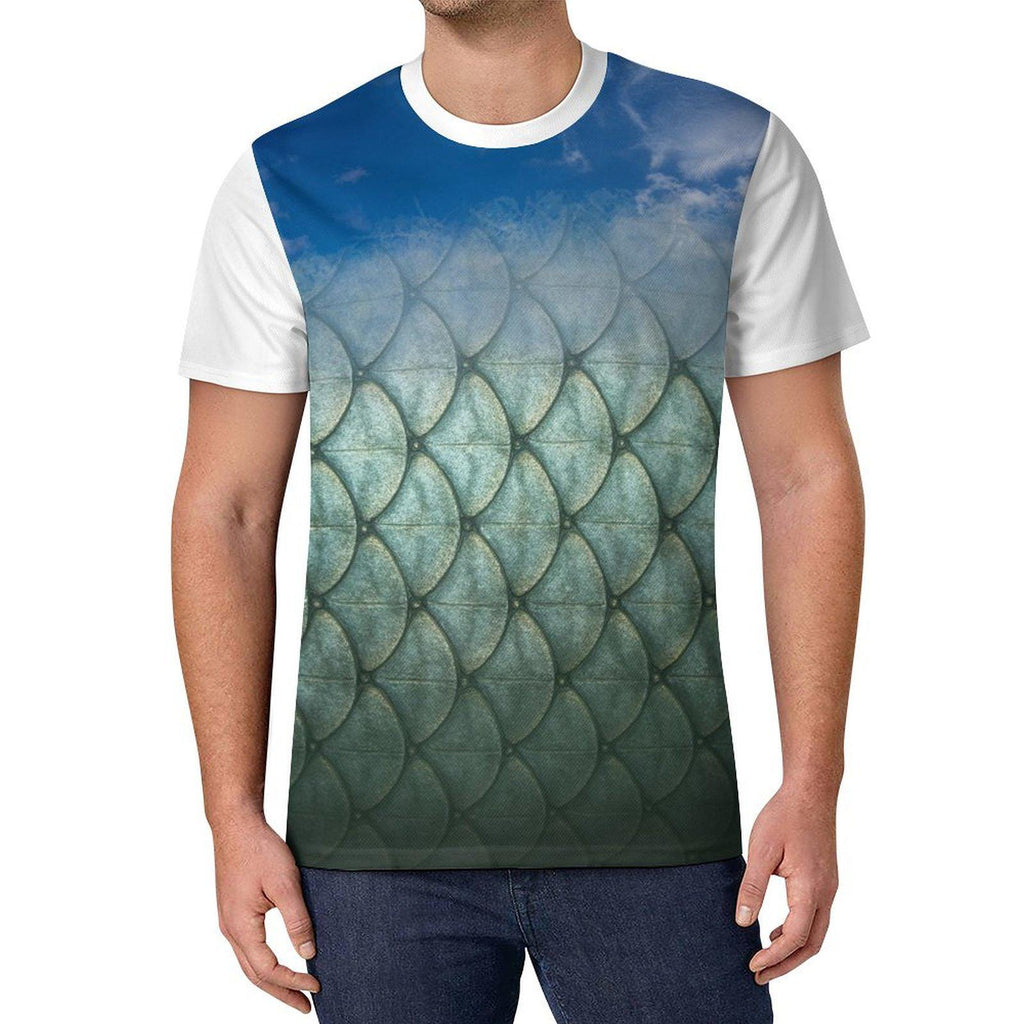 Snook Life® - 160gsm Ice Silk Cooling Short Sleeve Men’s Shirts (All-Over Printing)