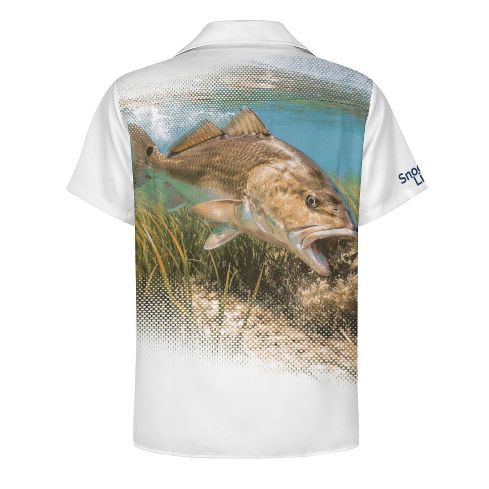 Snook Life® - Short Sleeve Cuban Collar Shirt