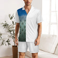 Men’s Ice Silk Pajama Set | Snook Life® All‑Over Print Cooling Sleepwear Lounge Set